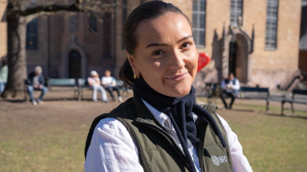 Rebecca Bruteig er ny markedsfører i Befalets Fellesorganisasjon (Foto: Øyvind Førland Olsen/Offisersbladet).